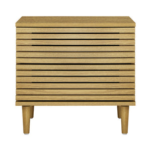 NNEED Bedside Tables 2 Drawers Unique Handle-Free