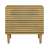 NNEED Bedside Tables 2 Drawers Unique Handle-Free