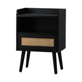 NNEED 2X Bedside Table Drawer Side Table Rattan