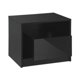 NNEED Bedside Tables RGB LED High Gloss Black