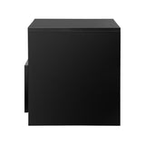 NNEED Bedside Tables RGB LED High Gloss Black
