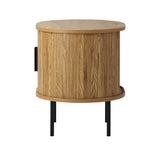 NNEED Set of 2 Bedside Tables Sliding Doors 2-tier