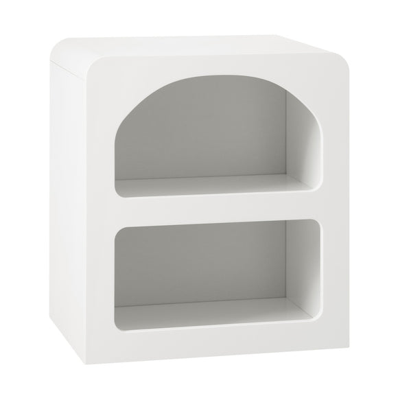 NNEED Bedside Table Open Shelf White