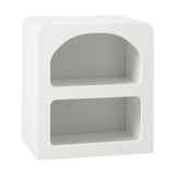 NNEED Bedside Table Open Shelf White