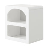 NNEED Bedside Table Open Shelf White