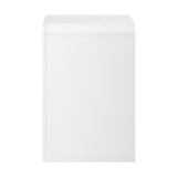 NNEED Bedside Table Open Shelf White
