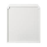 NNEED Bedside Table Open Shelf White