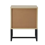 NNEED Bedside Tables 2 Drawers Bedroom Metal