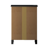 NNEED Bedside Table 3 Drawers Hamptons Furniture Black