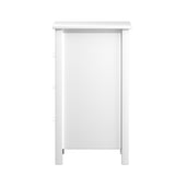 NNEED Bedside Table 3 Drawers Hamptons Furniture White