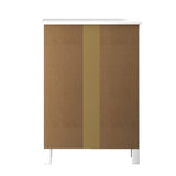 NNEED Bedside Table 3 Drawers Hamptons Furniture White