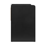NNEED Bedside Table with Drawer & Storage Space Black