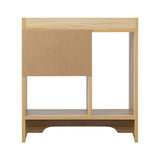 NNEED Bedside Table with Drawer & Storage Space Wooden