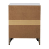 NNEED 2X Bedside Table 2 Drawers Side Table White
