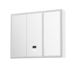 NNEDSZ Bathroom Mirror Cabinet LED Light 900x720mm Medicine Wall Storage