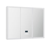 NNEDSZ Bathroom Mirror Cabinet LED Light 900x720mm Medicine Wall Storage
