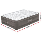 NNEDSZ Air Mattress Queen Inflatable Bed 56cm Airbed Grey