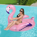 NNEDSZ Flamingo Rider Ride On Float Floating Seat Pool Lounger 1.43Mx1.53M