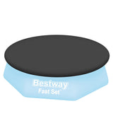 NNEDSZ Pool Cover Fits 2.44m Above Ground Swimming Pool PVC Blanket