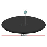 NNEDSZ Pool Cover Fits 2.44m Above Ground Swimming Pool PVC Blanket