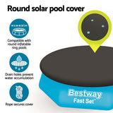 NNEDSZ Pool Cover Fits 2.44m Above Ground Swimming Pool PVC Blanket