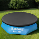 NNEDSZ Pool Cover Fits 2.44m Above Ground Swimming Pool PVC Blanket