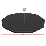 NNEDSZ Pool Cover Fits 3.05m Round Above Ground Swimming Pool PVC Blanket