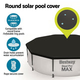 NNEDSZ Pool Cover Fits 3.05m Round Above Ground Swimming Pool PVC Blanket