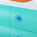 NNEDSZ Kids Inflatable Pool Above Ground Play Pools Basketball Hoop 251x168cm