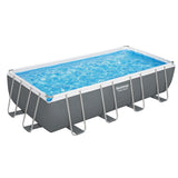 NNEDSZ Swimming Pool 549x274x122cm Steel Frame Above Ground Pools Filter Pump Ladder 14812L