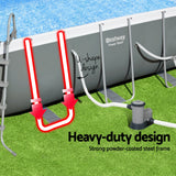 NNEDSZ Swimming Pool 549x274x122cm Steel Frame Above Ground Pools Filter Pump Ladder 14812L