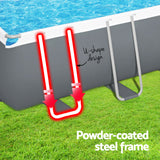 NNEDSZ Swimming Pool 640x274x132cm Steel Frame Above Ground Pools Filter Pump Ladder 19281L