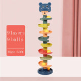NNEOBA Baby Toy Rotating Rolling Ball Pile Tower