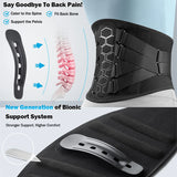NNEOBA Back Brace for Lower Back Pain Relief with Pulley System Black, XL