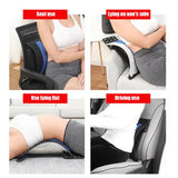 NNEOBA Adjustable Back Stretcher & Massager Lumbar Support Blue