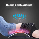 NNEOBA Adjustable Back Stretcher & Massager Lumbar Support Blue