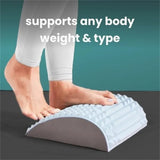 NNETM Back Stretcher Pillow Lumbar Support for Pain Relief (Grey)