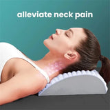 NNETM Back Stretcher Pillow Lumbar Support for Pain Relief (Grey)
