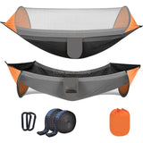 NNEOBA 2-Person Camping Hammock with Mosquito Net & Straps (Orange)