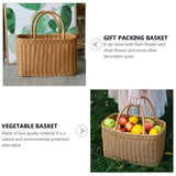 NNEOBA Woven Wicker Basket with Handle