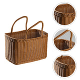 NNEOBA Woven Wicker Basket with Handle