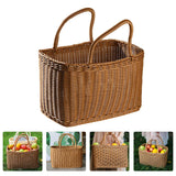 NNEOBA Woven Wicker Basket with Handle