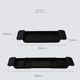 NNEOBA Extendable Bamboo Bathtub Tray Caddy with Storage