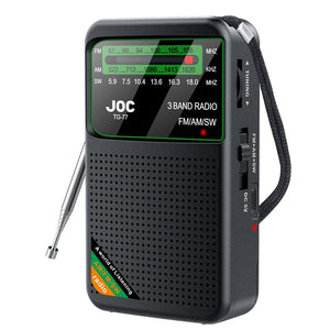 NNEOBA Battery-Operated Pocket Radio with AM/FM/SW Full Band Reception