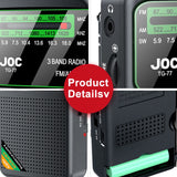 NNEOBA Battery-Operated Pocket Radio with AM/FM/SW Full Band Reception