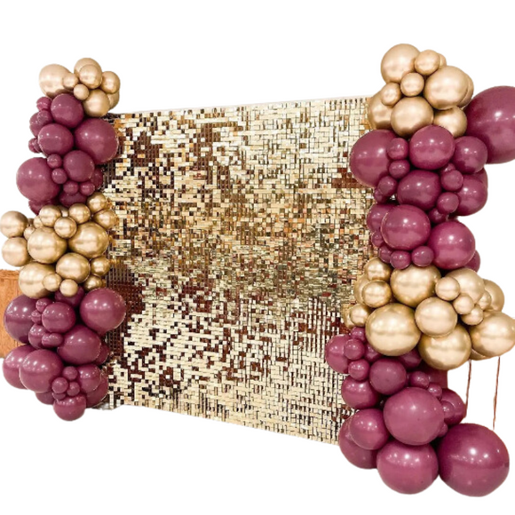 NNEOBA Light Gold Shimmer Wall Backdrop