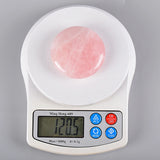 NNEOBA 2pcs Large Rose Quartz Massage Stones 60mm Pink