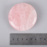 NNEOBA 2pcs Large Rose Quartz Massage Stones 60mm Pink