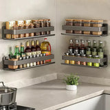 NNEOBA Contemporary Gray Bathroom Shelf Organizer - Wall-Mounted Corner Storage Rack