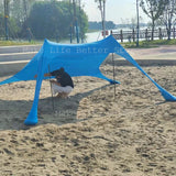 NNEOBA Ultralight Beach Awning Sunshade Tent for Outdoor (Blue)